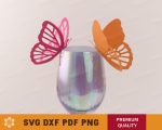 Butterfly Glass Tag Template