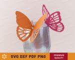 Butterfly Glass Tag Template