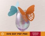 Butterfly Glass Tag Template