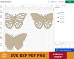 Butterfly Glass Tag Template
