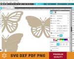Butterfly Glass Tag Template