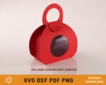 Rounded Purse Box Template