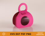 Mini Rounded Purse Box Template