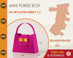 Mini Purse Box Template