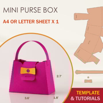 Mini Purse Box Template