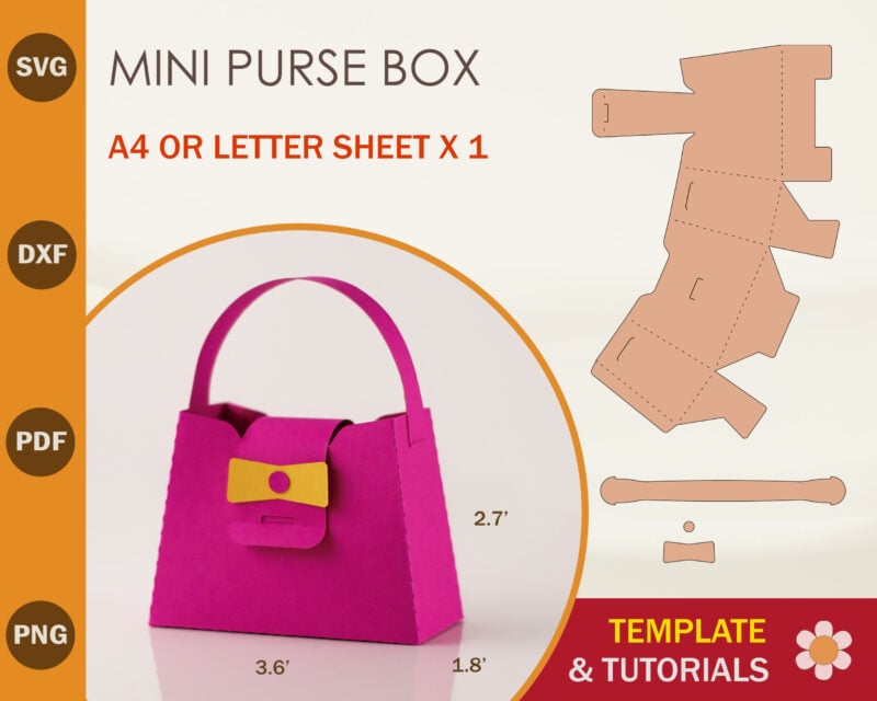 mini-purse-box-A4x1---square-product-display Mini Purse Box Template