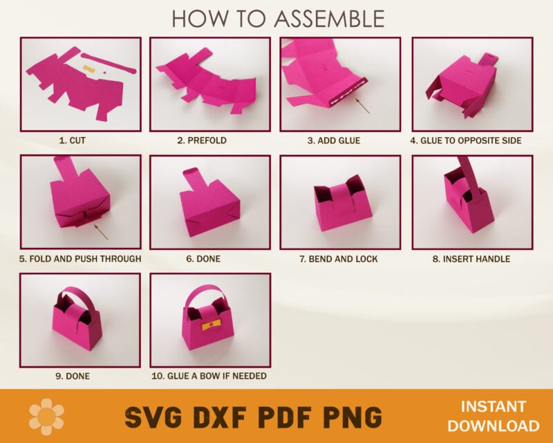 Mini Purse Box Template