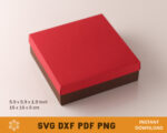 Square Box with Lid Template