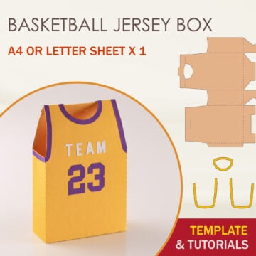 Basketball Jersey Box Template