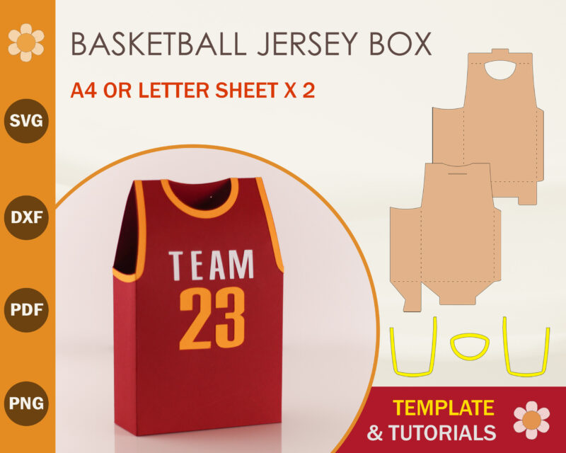 Basketball Jersey Box Template
