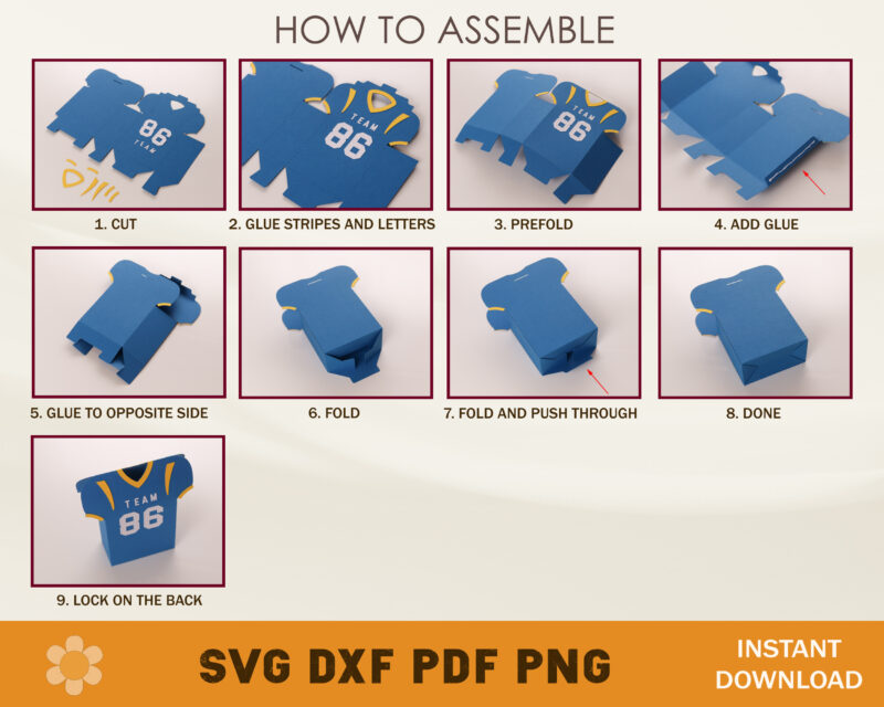 Football Uniform Box Template