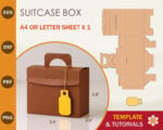 Small Suitcase Box Template