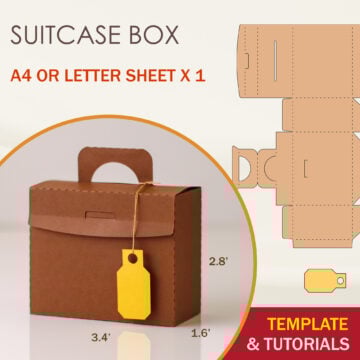Small Suitcase Box Template