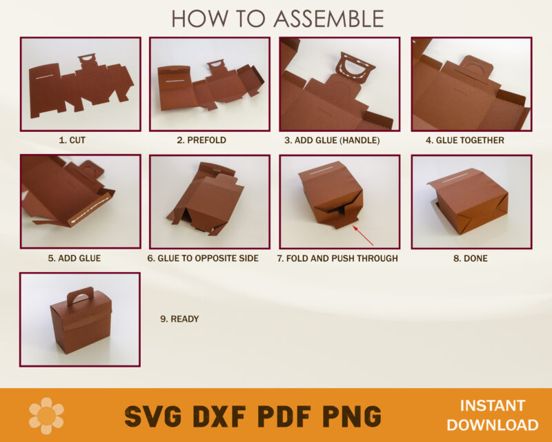 Small Suitcase Box Template
