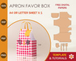 Apron Favor Box Template
