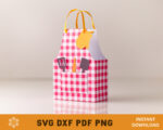 Apron Favor Box Template