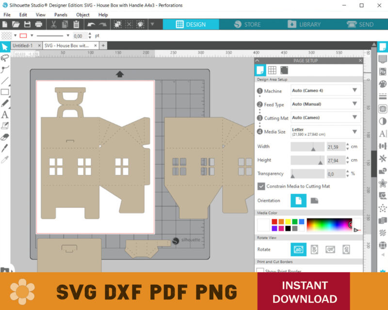 House Box with Handle