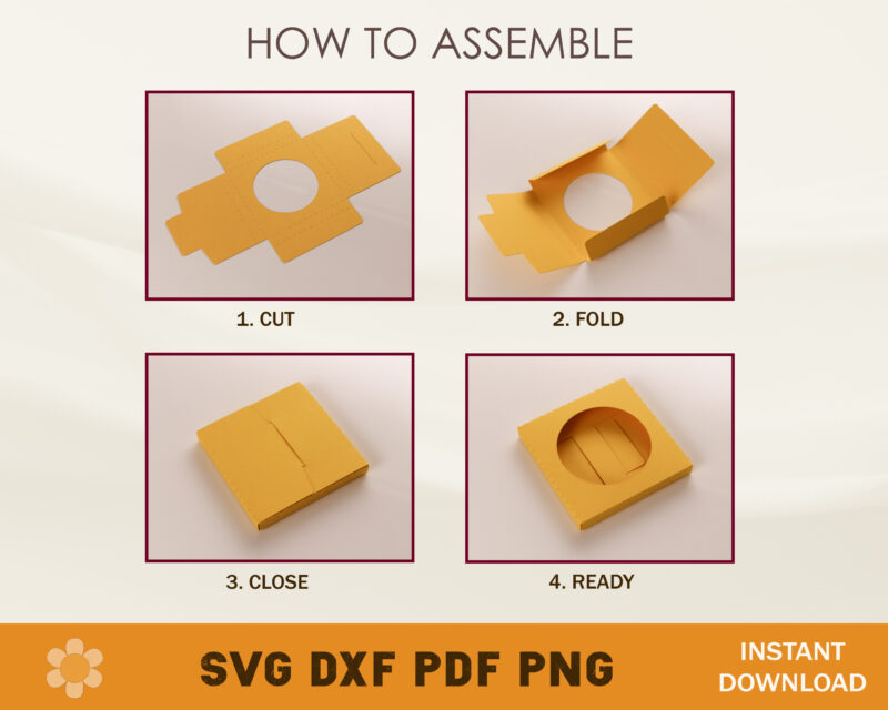 3.5 inch Coaster Box Template