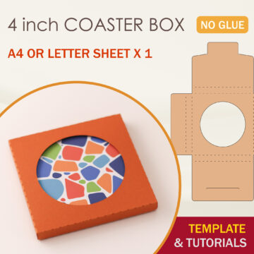 4.0 inch Coaster Box Template