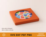 4.0 inch Coaster Box Template