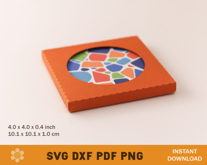 4.0 inch Coaster Box Template