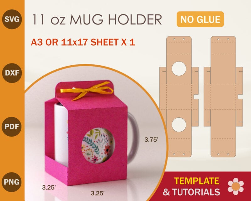 11oz Mug Holder Template