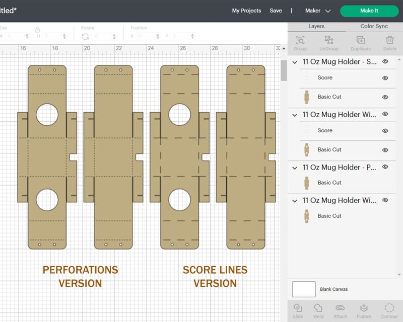 11oz Mug Holder Template