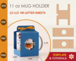 11oz Mug Holder Template