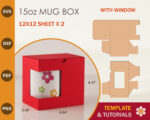 15oz Mug Box Template