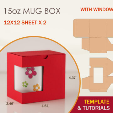 15oz Mug Box Template