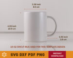 15oz Mug Box Template