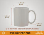 12oz Mug Holder Template