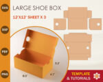 Large Shoe Box Template