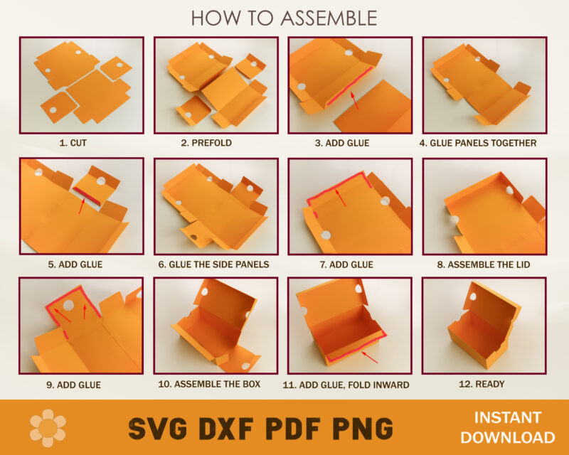 Large Shoe Box Template