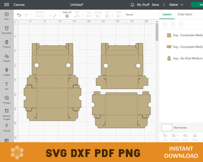 No Glue Shoe Box Template
