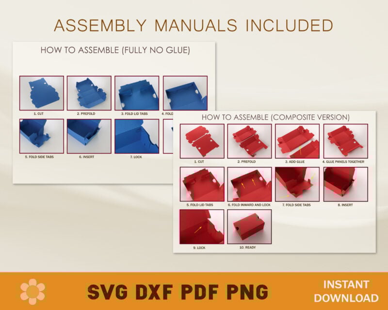 No Glue Shoe Box Template