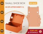 No Glue Small Shoe Box Template