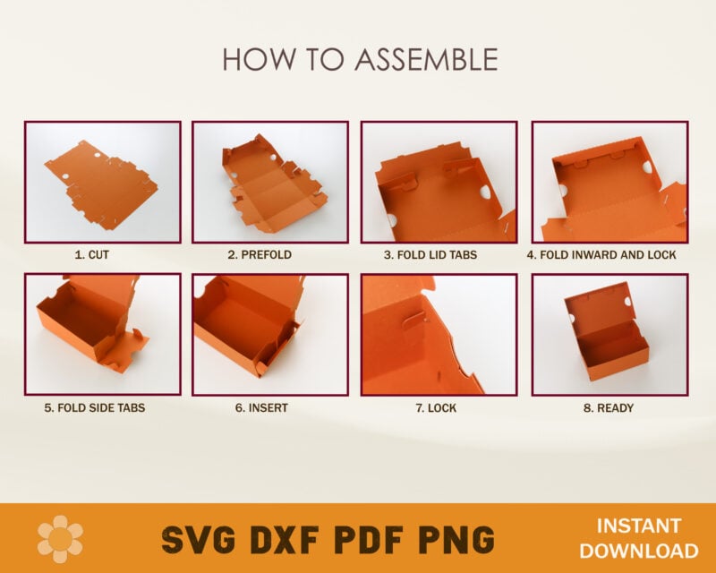 No Glue Small Shoe Box Template