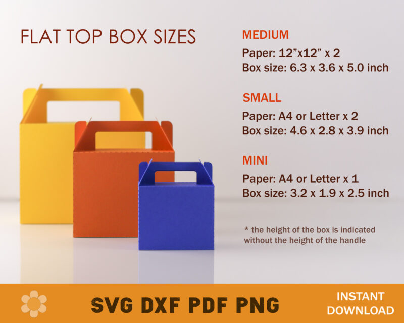 Flat Top Gable Box Templates