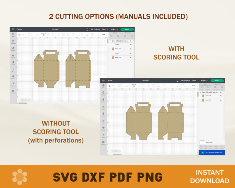 Tall Gable Box Templates