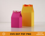 Milk Favor Box Template