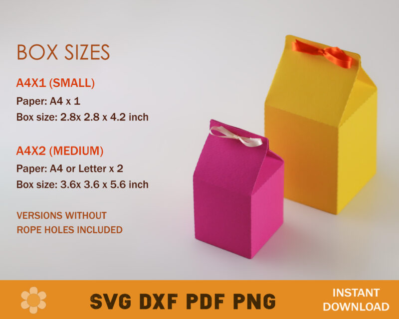 Milk Favor Box Template