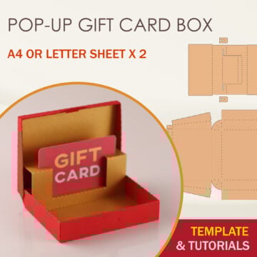 Pop-Up Gift Card Box Template