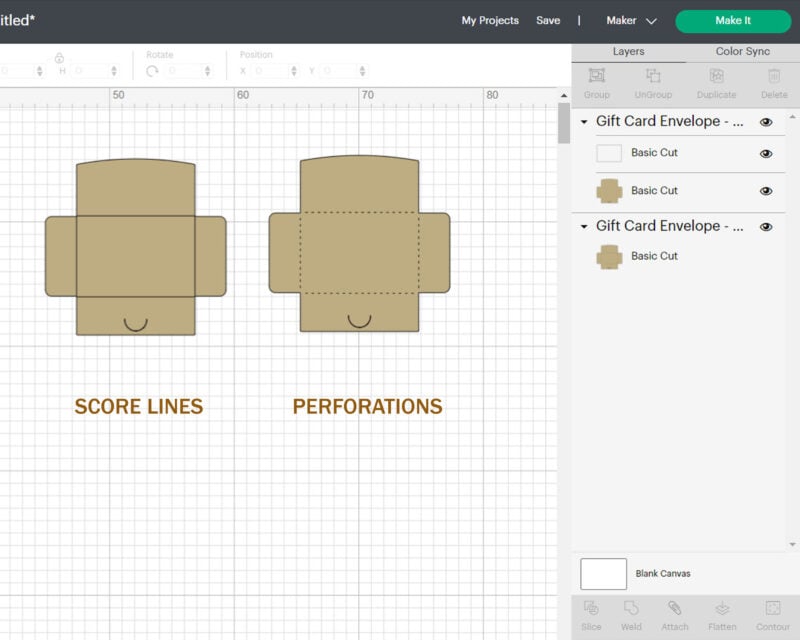 Gift Card Envelope Template