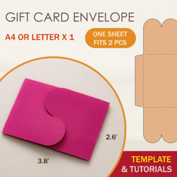 Gift Card Interlock Envelope Template