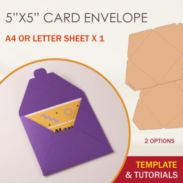 5x5 Greeting Card Envelope Template