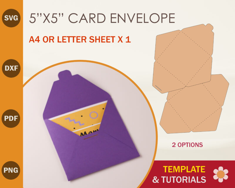 5x5 Greeting Card Envelope Template