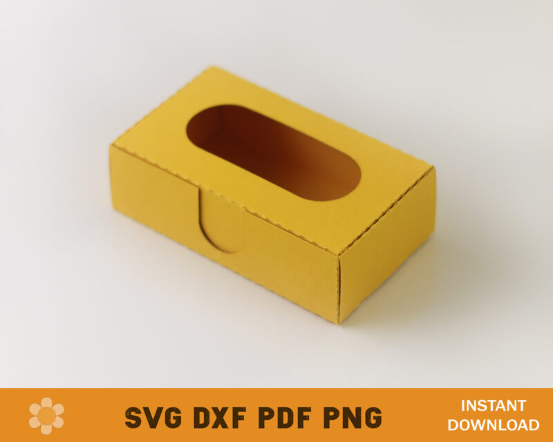Business Card Box with Window Template