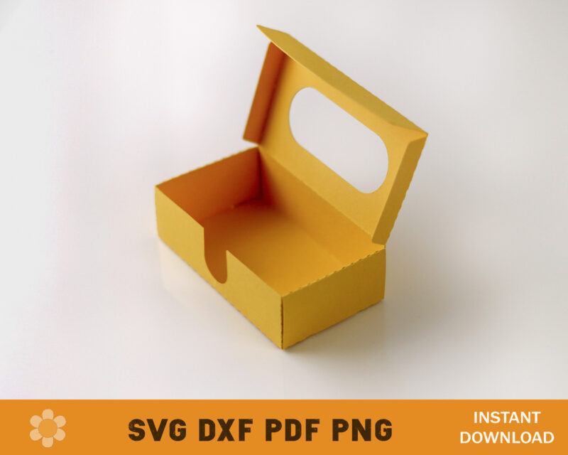 Business Card Box with Window Template