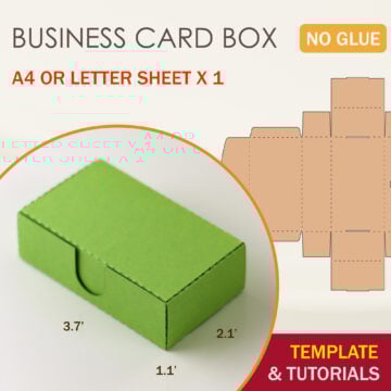 Business Card Box Template